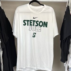 Nike Dri Fit White Stetson University Hatters Sole Men's XXL T-Shirt Basketball